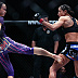 Michelle Waterson (blue glove tape) vs. Jessica Penne